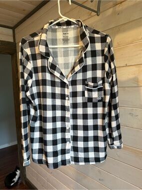 Born | Black & White Plaid Pyjama Set